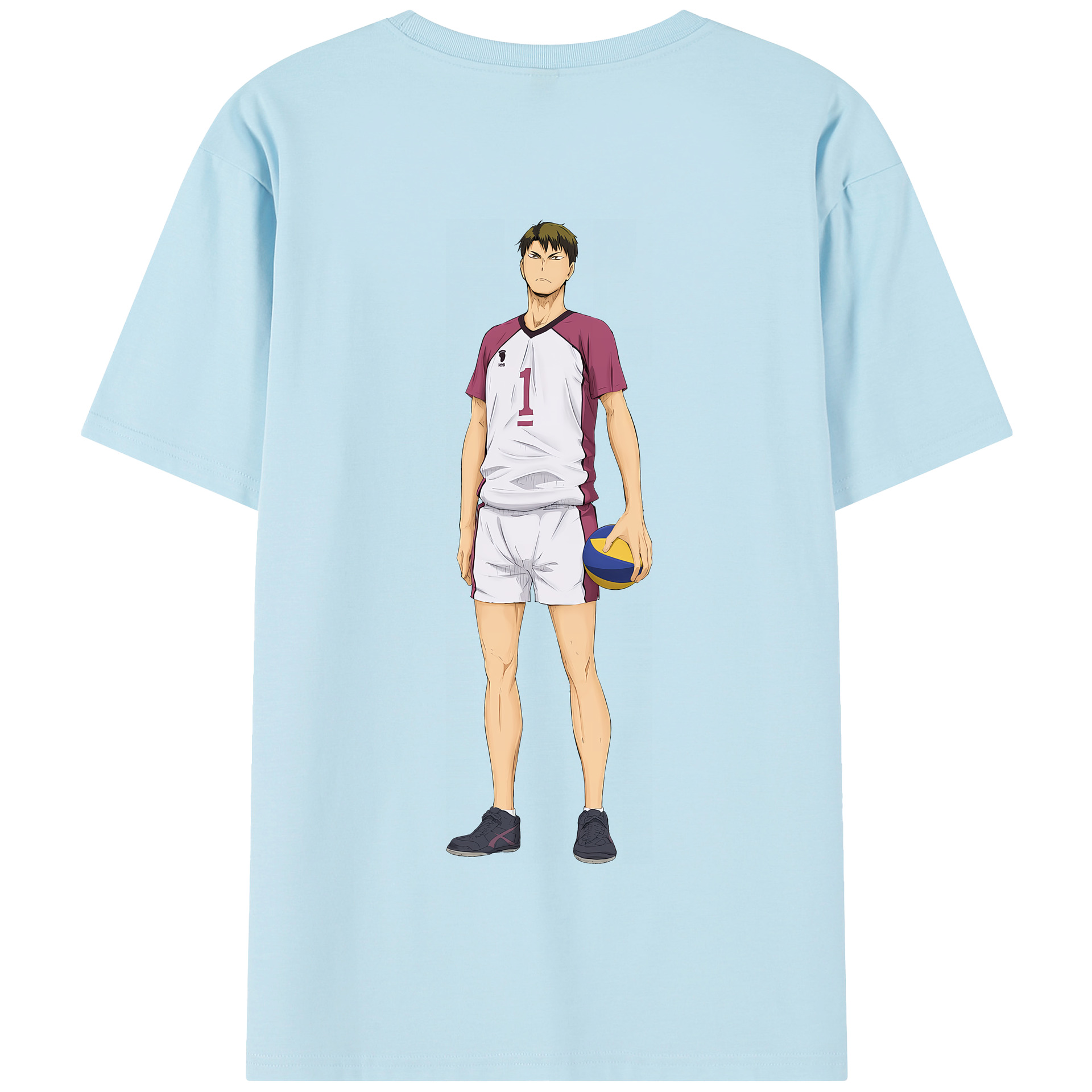 （画像用） ハイキュー!! Haikyu!! 綿100％半袖Tシャツ（背面プリント）